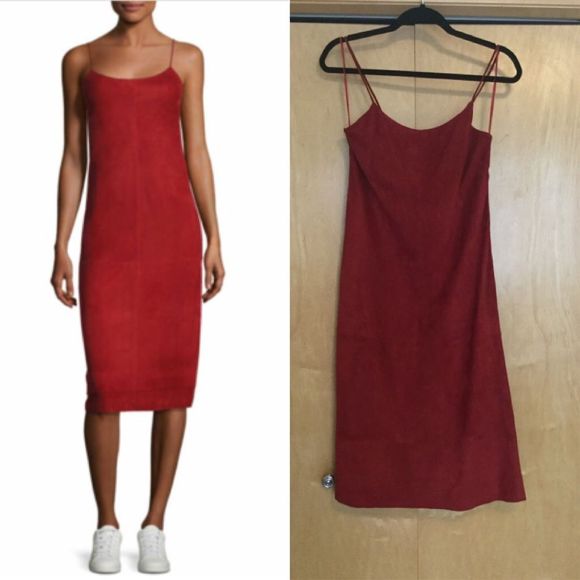 Theory Dresses & Skirts - Theory Telson S Metises Suede Midi Dress